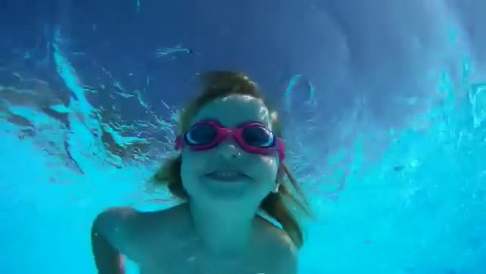 Ivanka is swimming in the sea. 3 yo (YT012) 60fps 720p Anastasiya Mogilevskaya